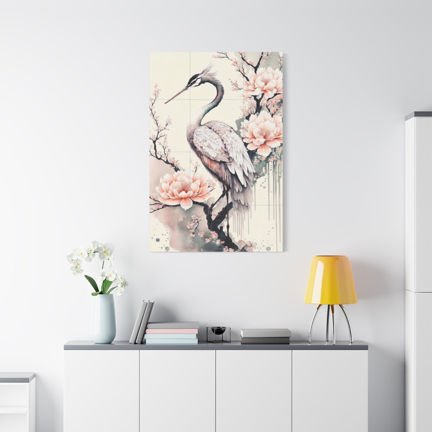 Pink Heron Wall Art & Canvas Prints