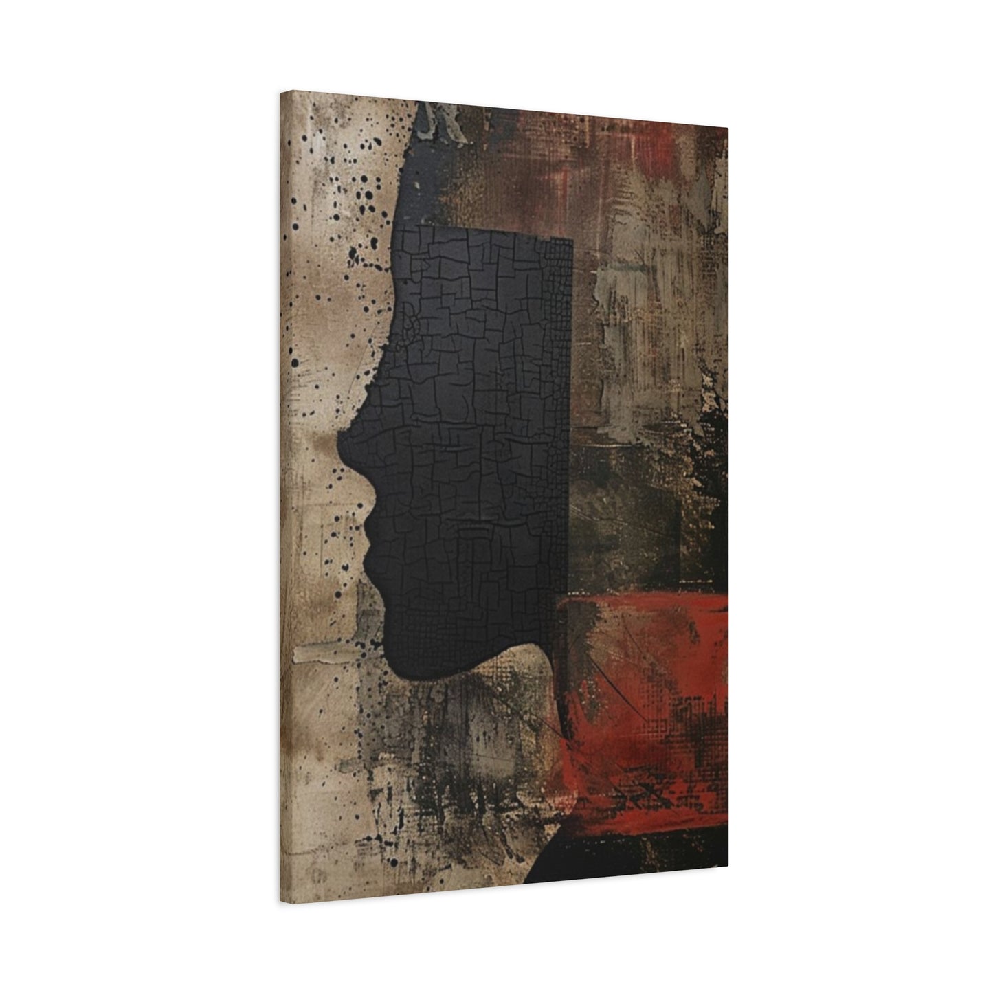 Face Silhouette Modernism Wall Art & Canvas Prints