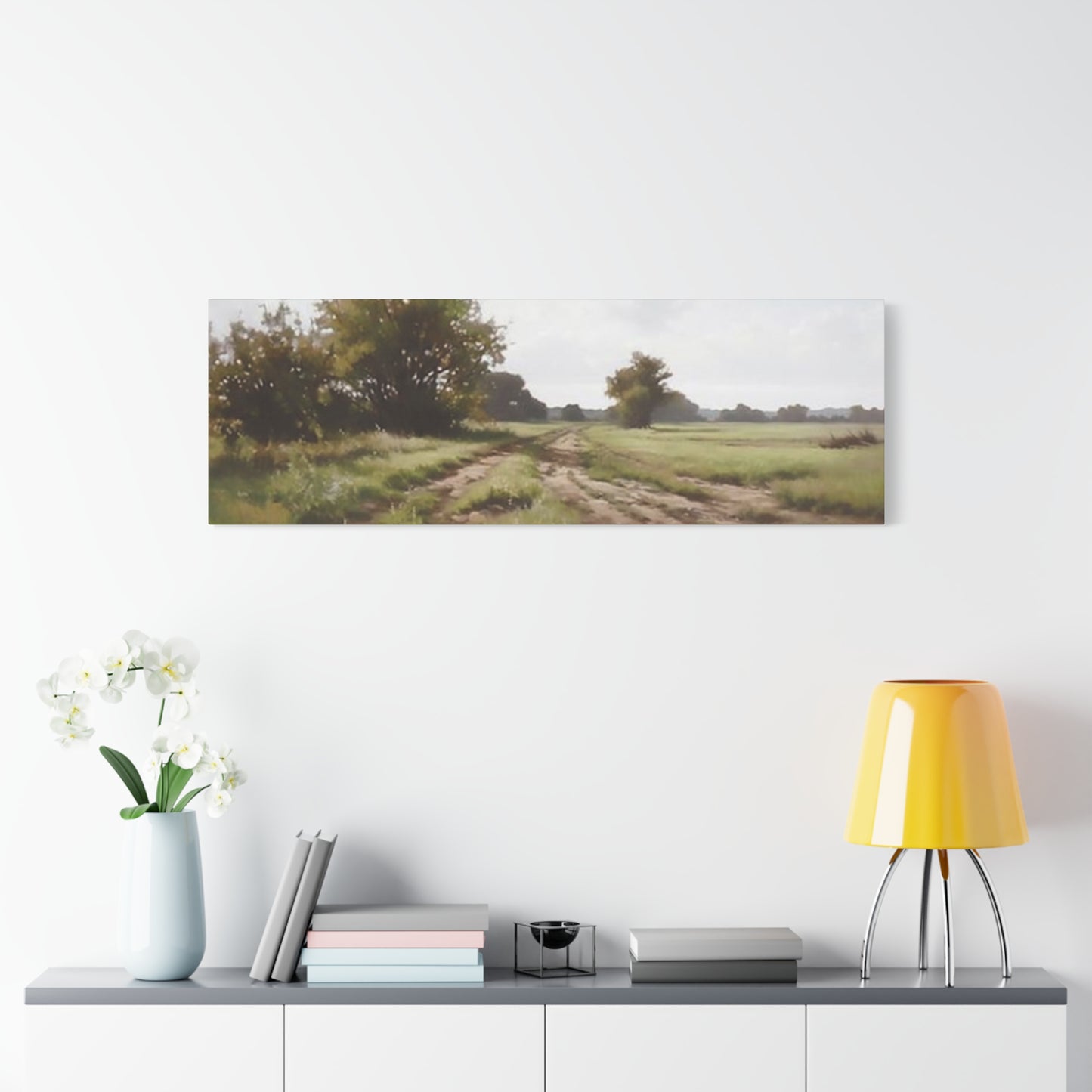 Farm Field Green Grasslands Panoramas Wall Art & Canvas Prints