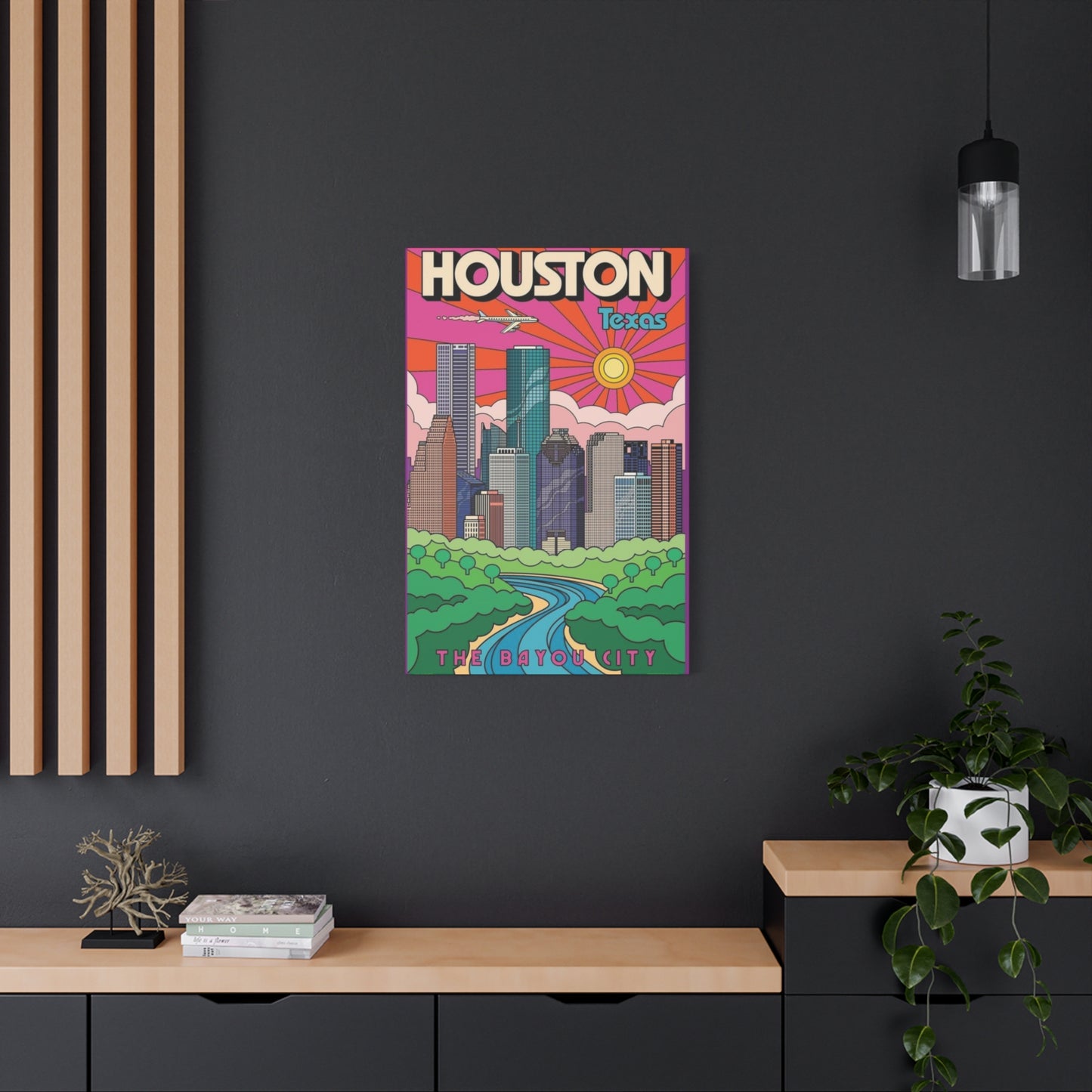 Houston City Graffiti Skylines Wall Art & Canvas Prints