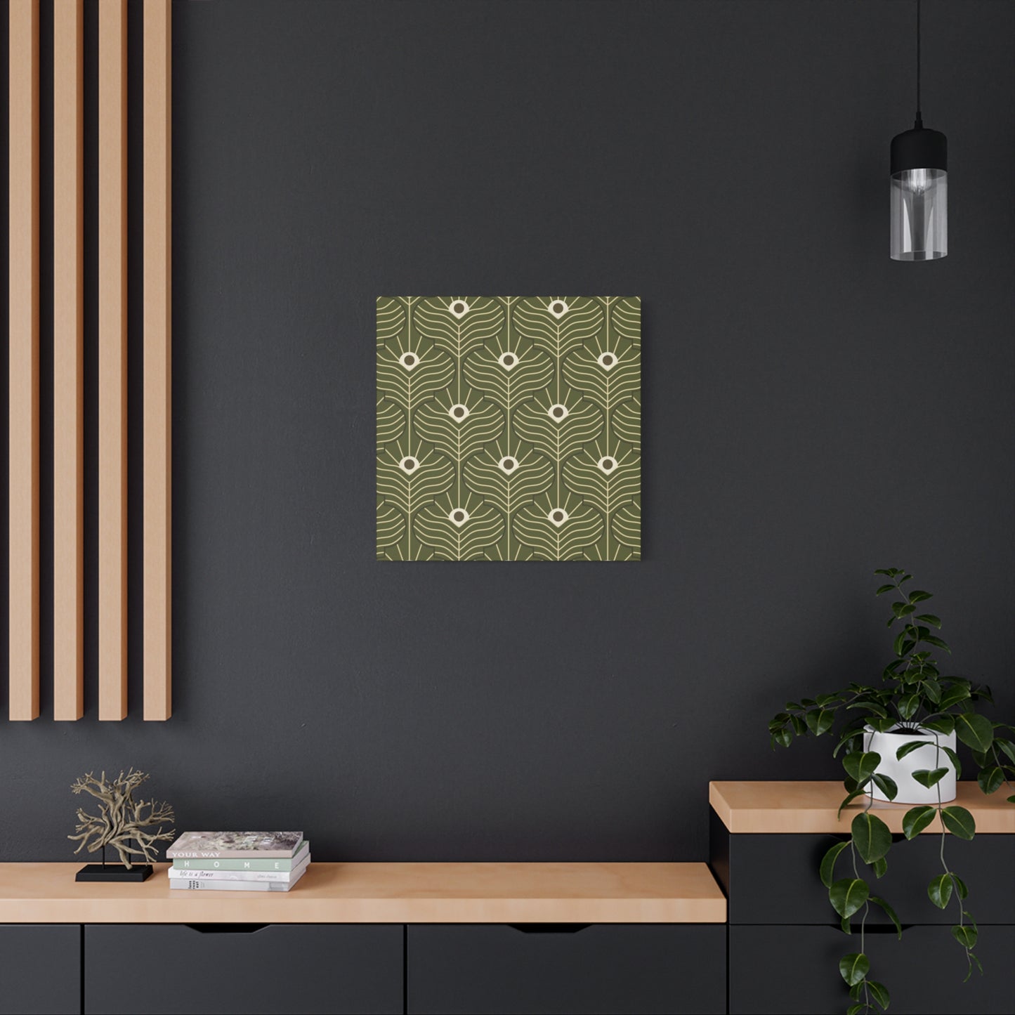 Green Pattern In Moroccan Wall Art & Canvas Prints