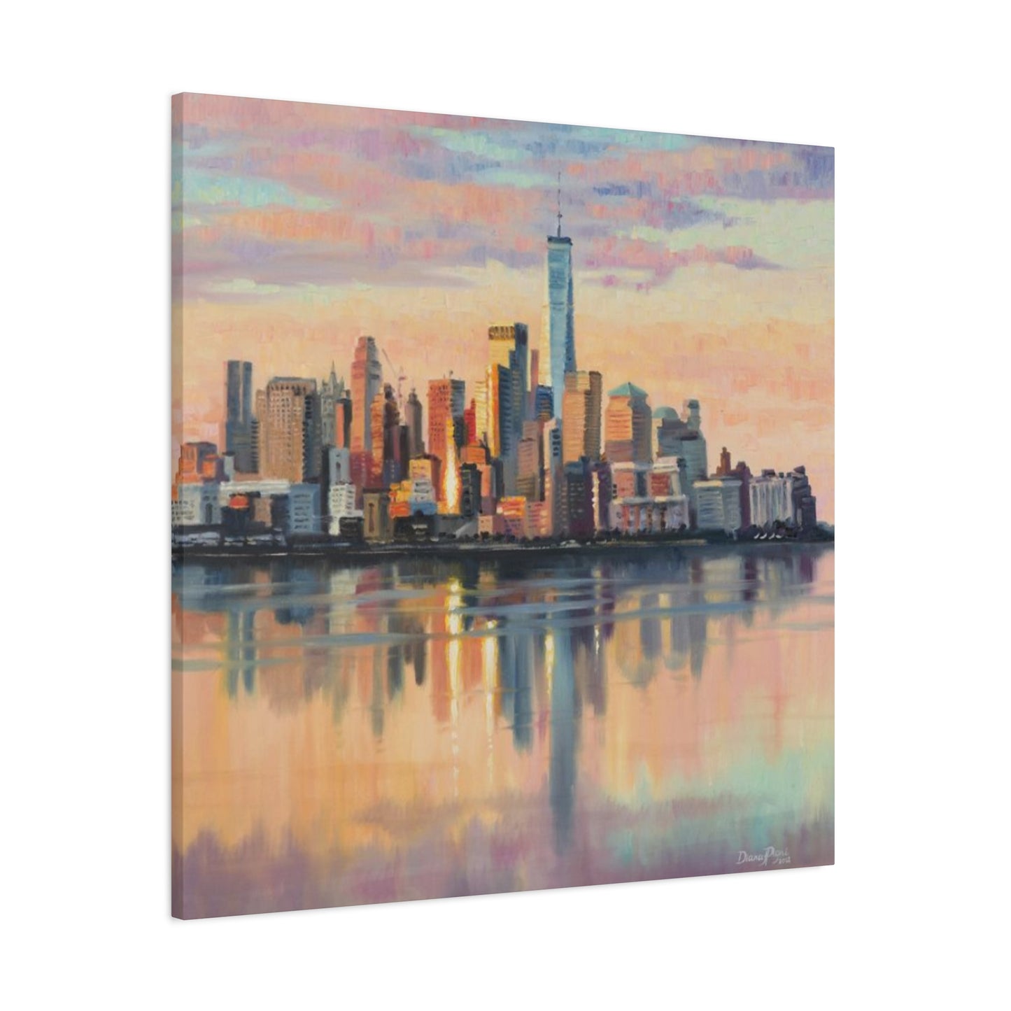 Skyline View From Sea NYC Skylines Wall Art & Canvas Prints