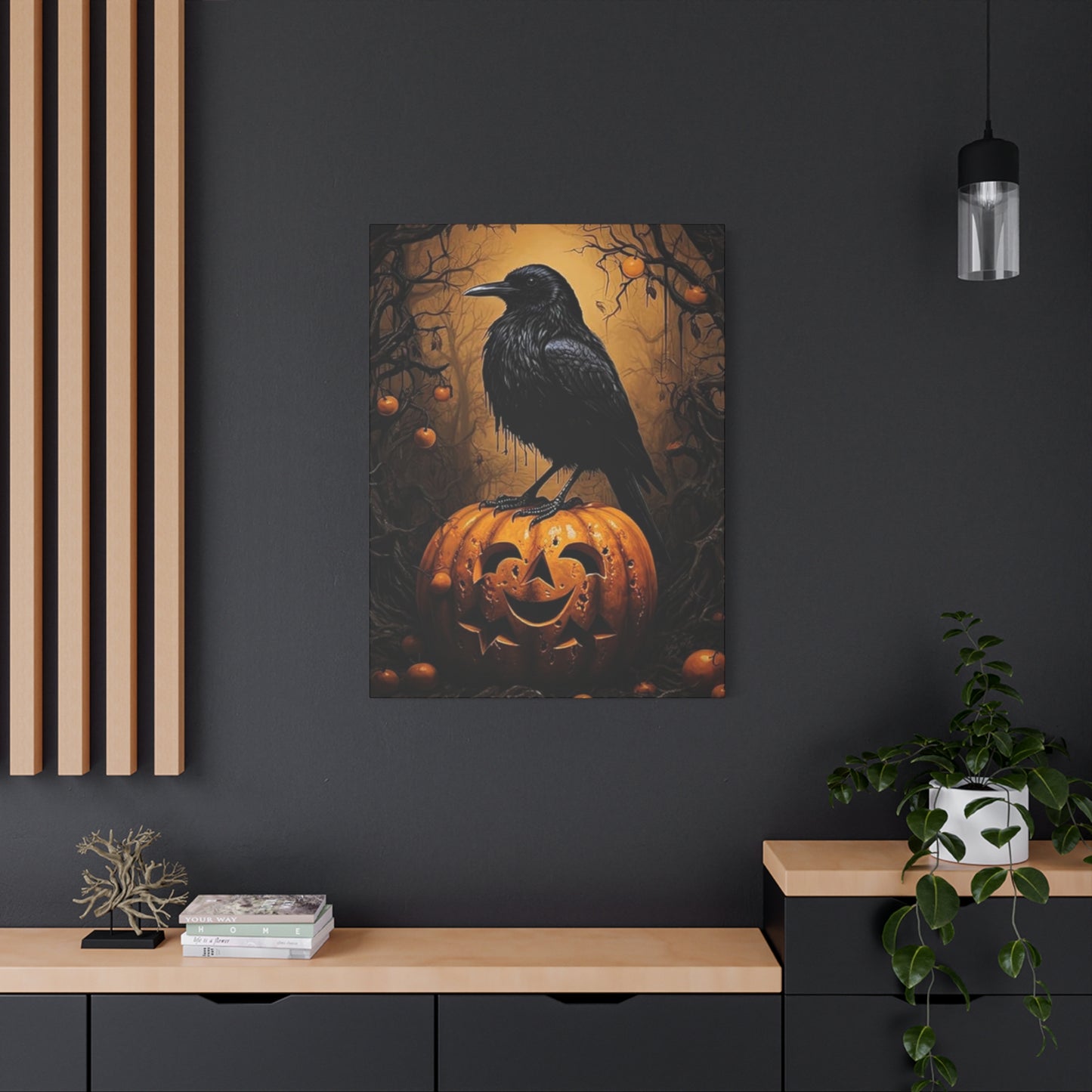 Scary Crow Wall Art & Canvas Prints