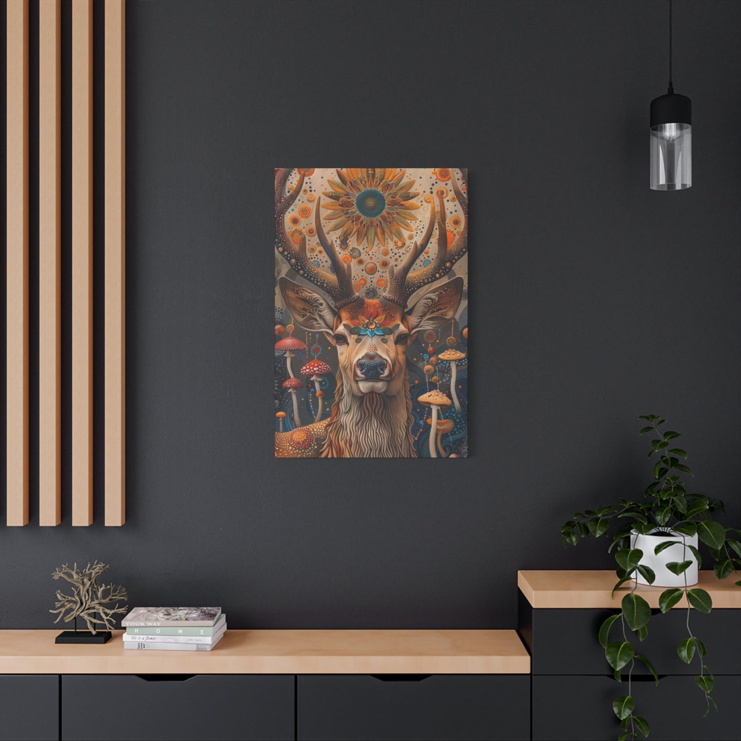 Deer & Mushroom Wall Art & Canvas Prints