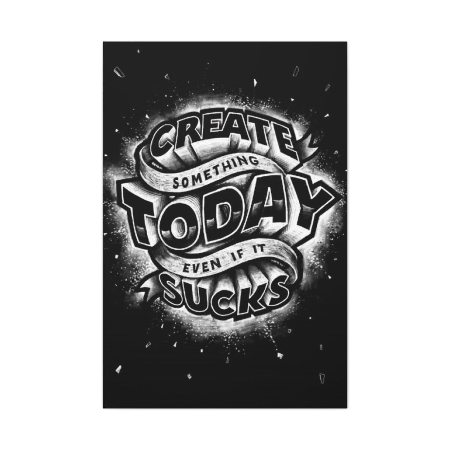 Create Today Chalkboard Wall Art & Canvas Prints