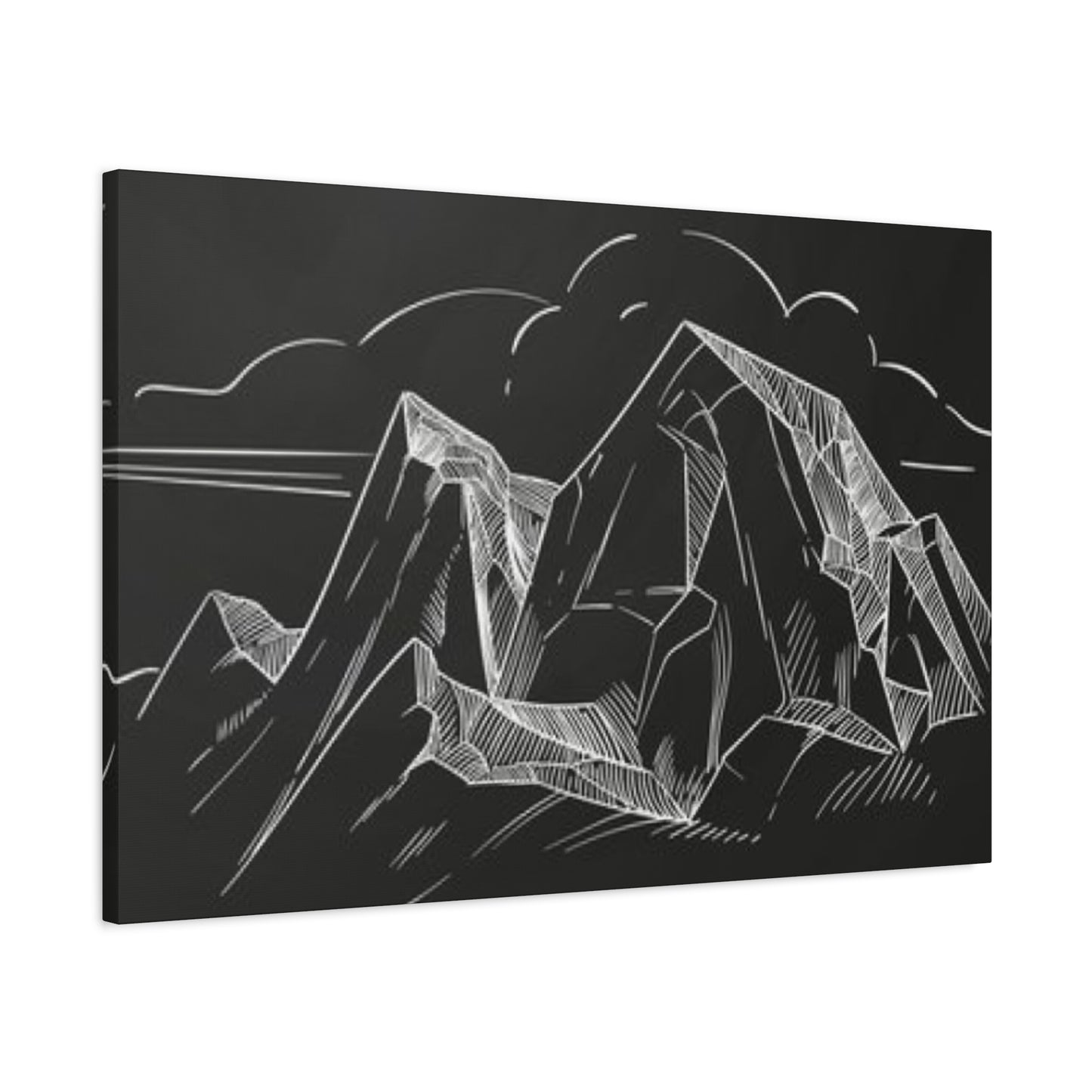 Mountain Chalkboard Wall Art & Canvas Prints