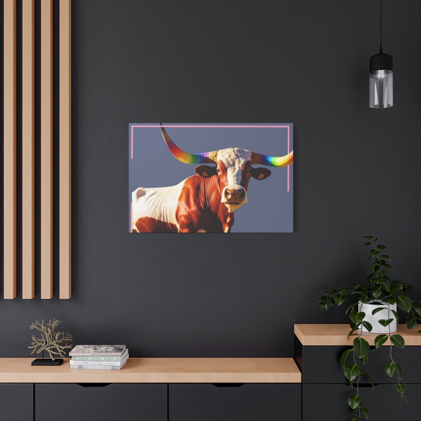 Colorful Long Horn Wall Art & Canvas Prints