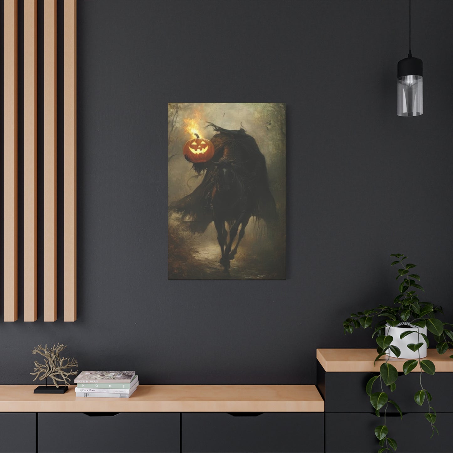 Halloween Horse Rider Wall Art & Canvas Prints