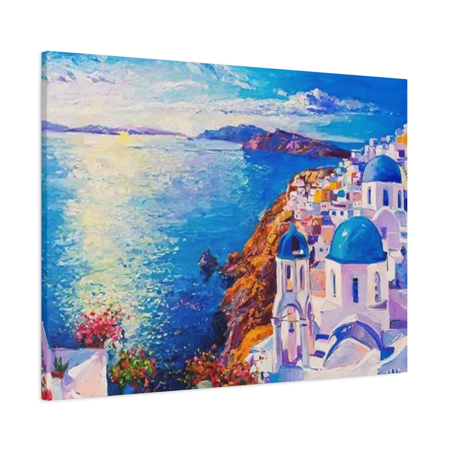 Greece Bird Eye View Wall Art & Canvas Prints