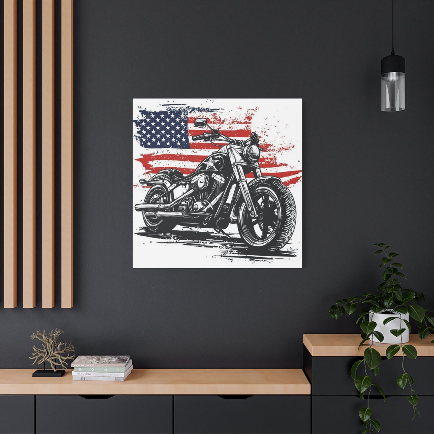 American Harley Davidson Poster Motorcycle Wall Art & Canvas Prints