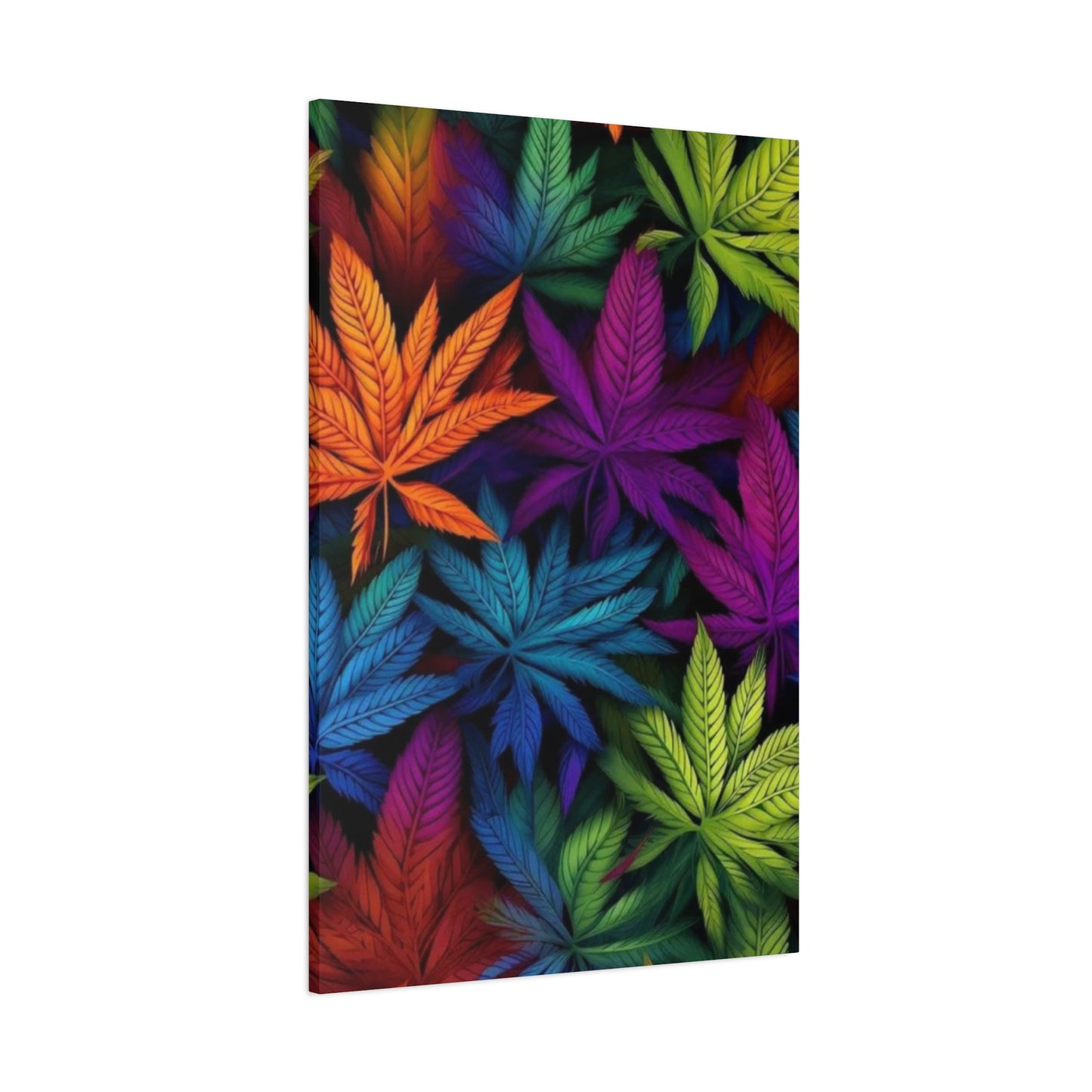 Colorful Cannabis Plant Marijuana Wall Art & Canvas Prints