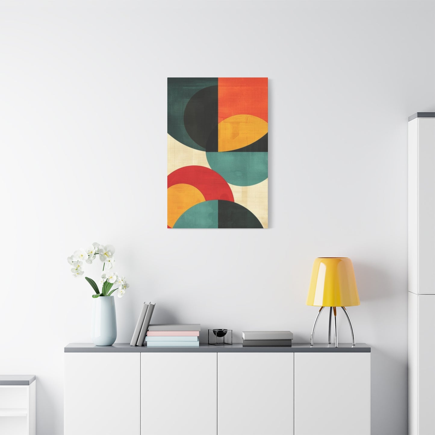 Colorful Circular Abstract Modernism Wall Art & Canvas Prints