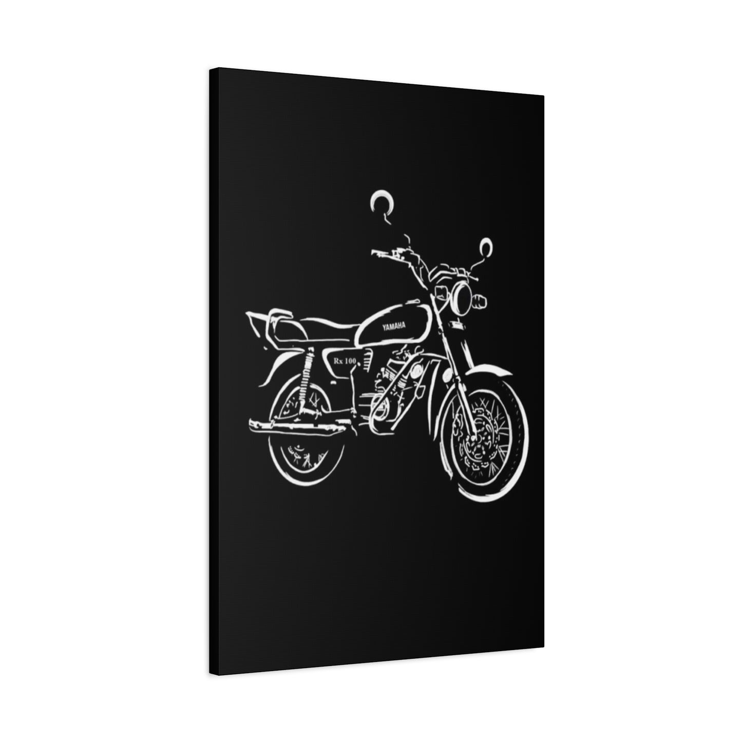 Yamaha RX100 Poster Motorcycle Wall Art & Canvas Prints