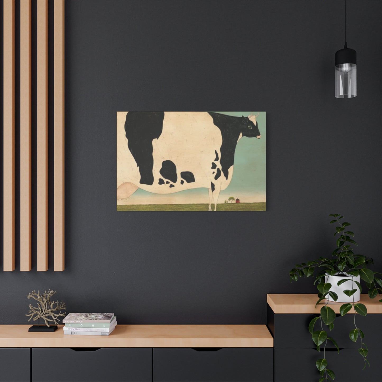 Cow in The Farm Kimble Warren Wall Art & Canvas Prints