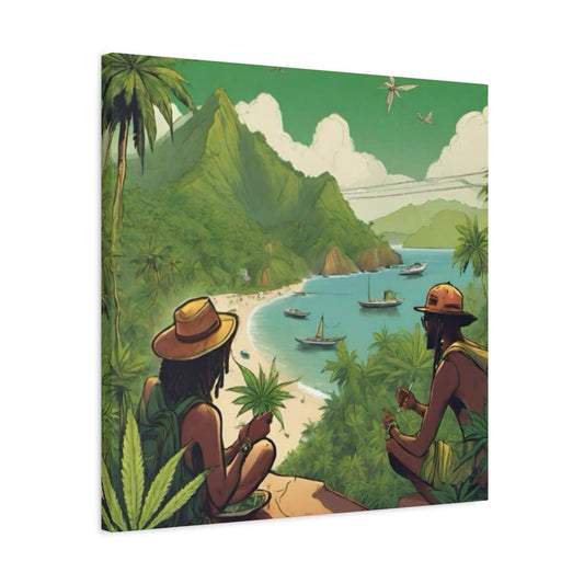 Cannabis Island Marijuana Wall Art & Canvas Prints