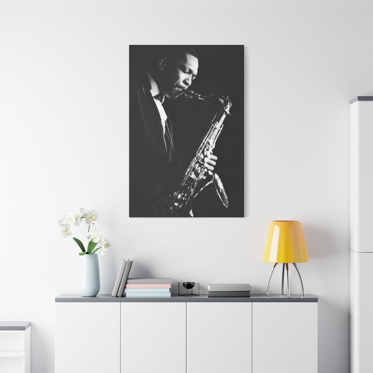 Black & White Jazz Music Artist Wall Art & Canvas Prints