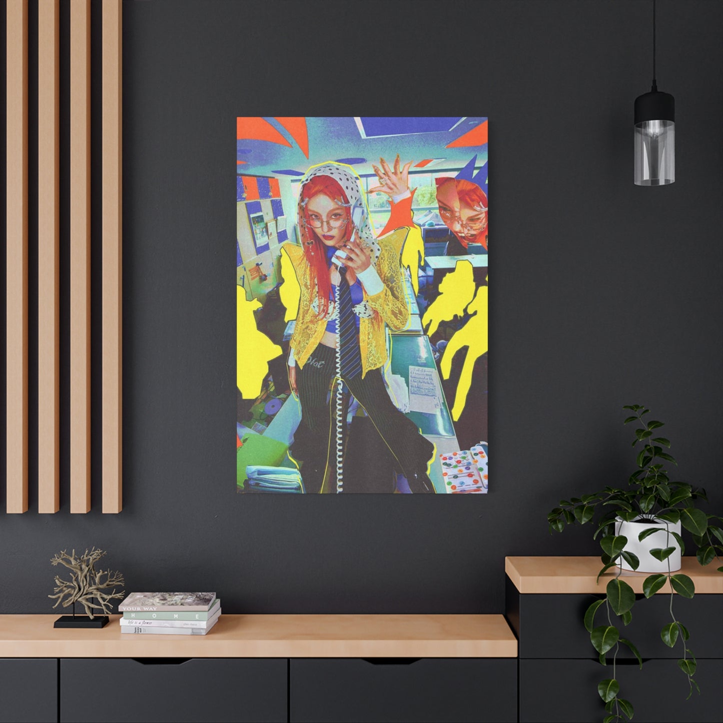 Singing Women Abstract Mixed Media Wall Art & Canvas Prints