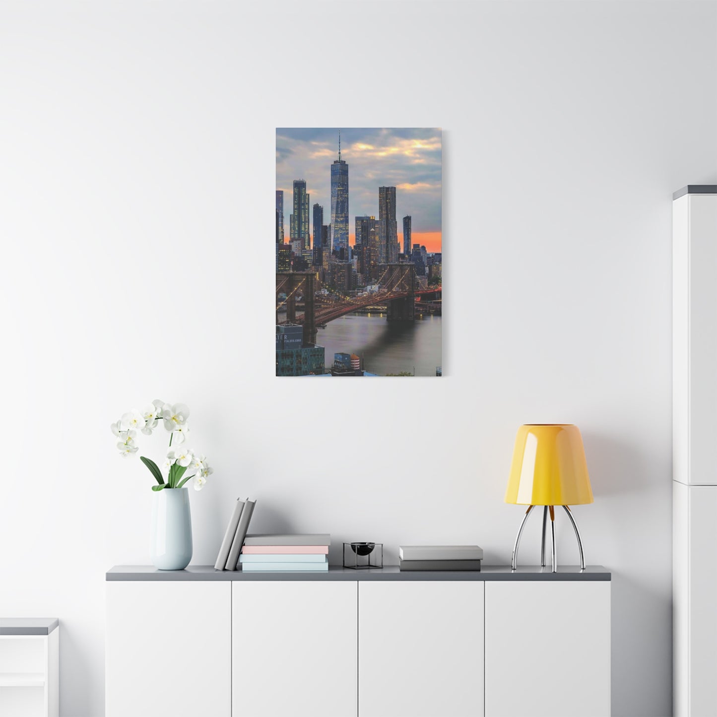 Cloudy NYC Skyline Wall Art & Canvas Prints