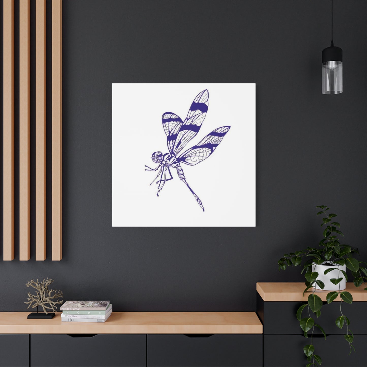 Blue Design Dragonfly Wall Art & Canvas Prints