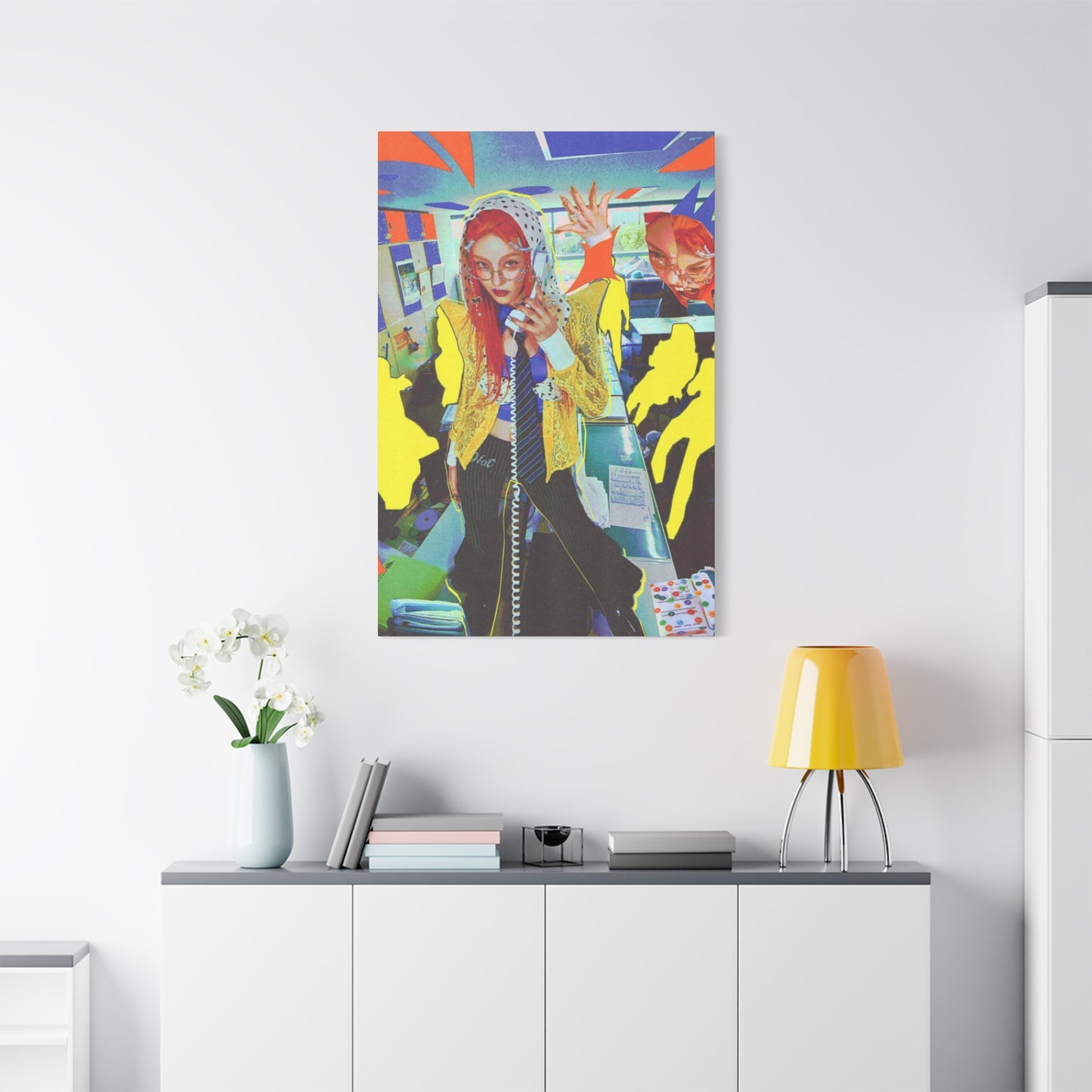 Singing Women Abstract Mixed Media Wall Art & Canvas Prints