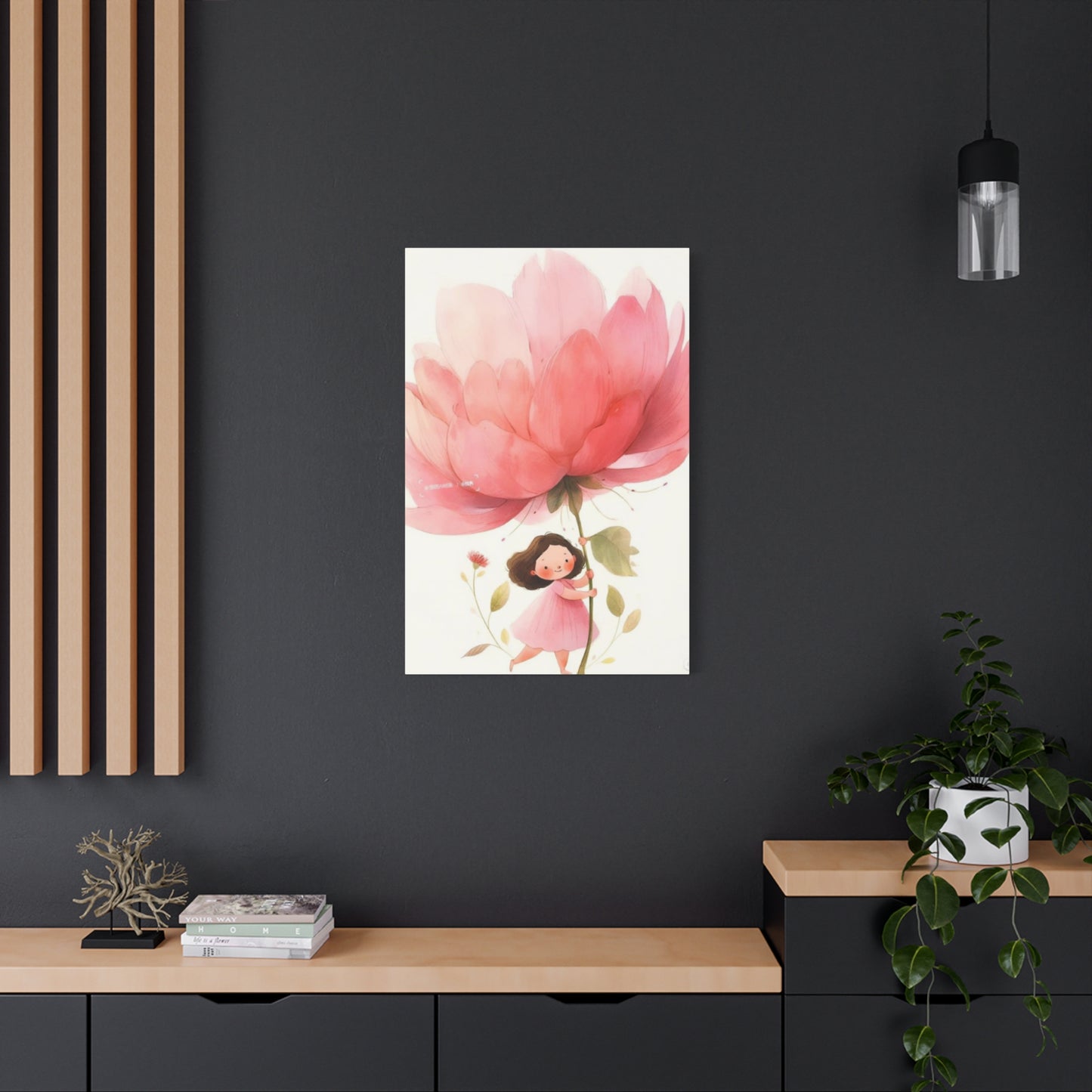 Girl with Flower Fairies Wall Art & Canvas Prints