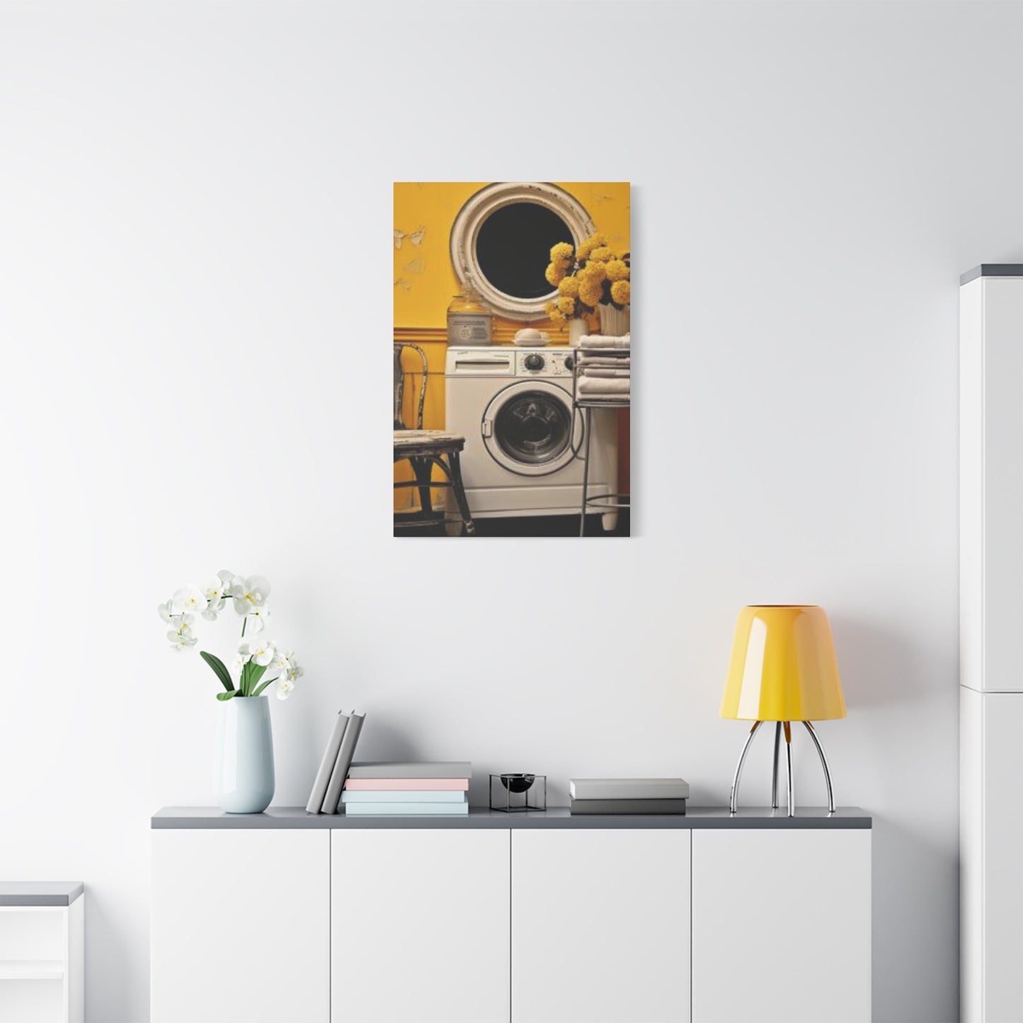 Washer in Beautiful Laundry room Wall Art & Canvas Prints