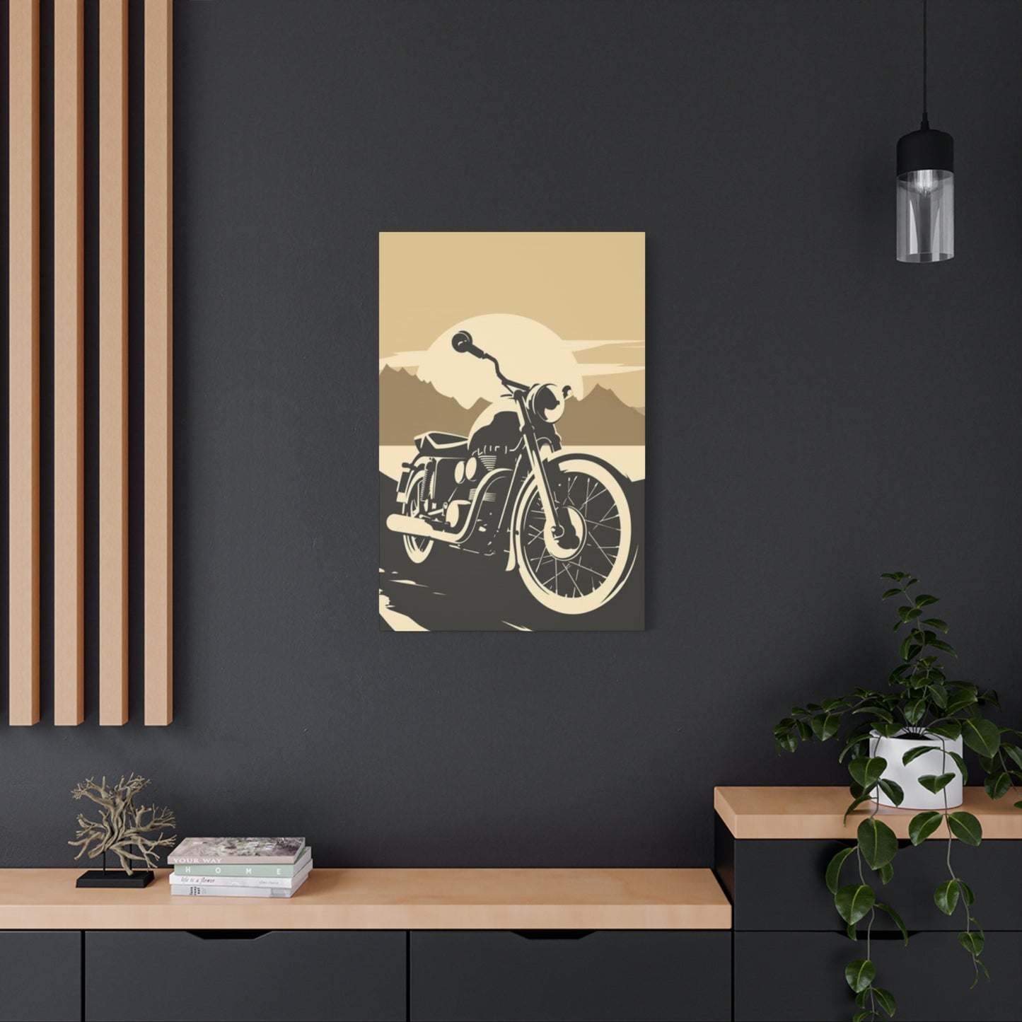 Classic Bike Poster Motorcycle Wall Art & Canvas Prints