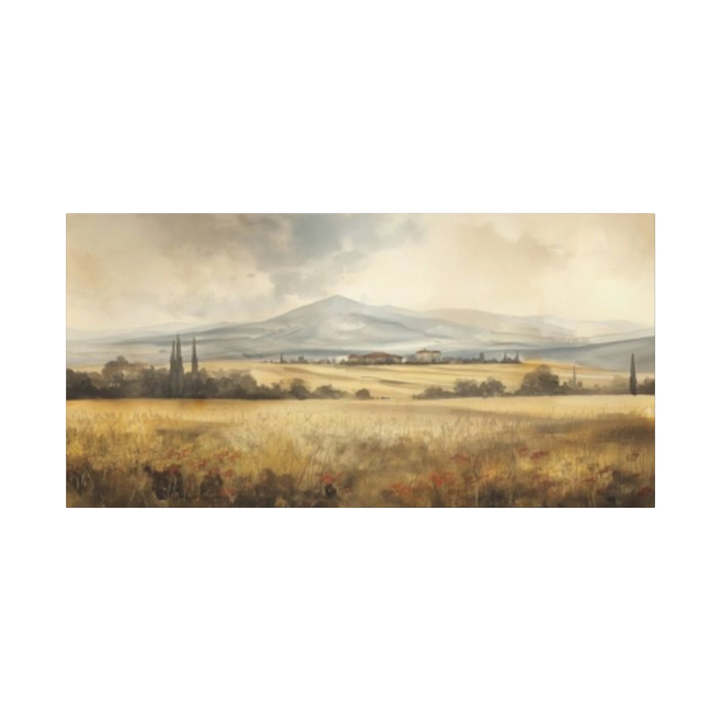 Wild Savannas Painting Panoramas Wall Art & Canvas Prints