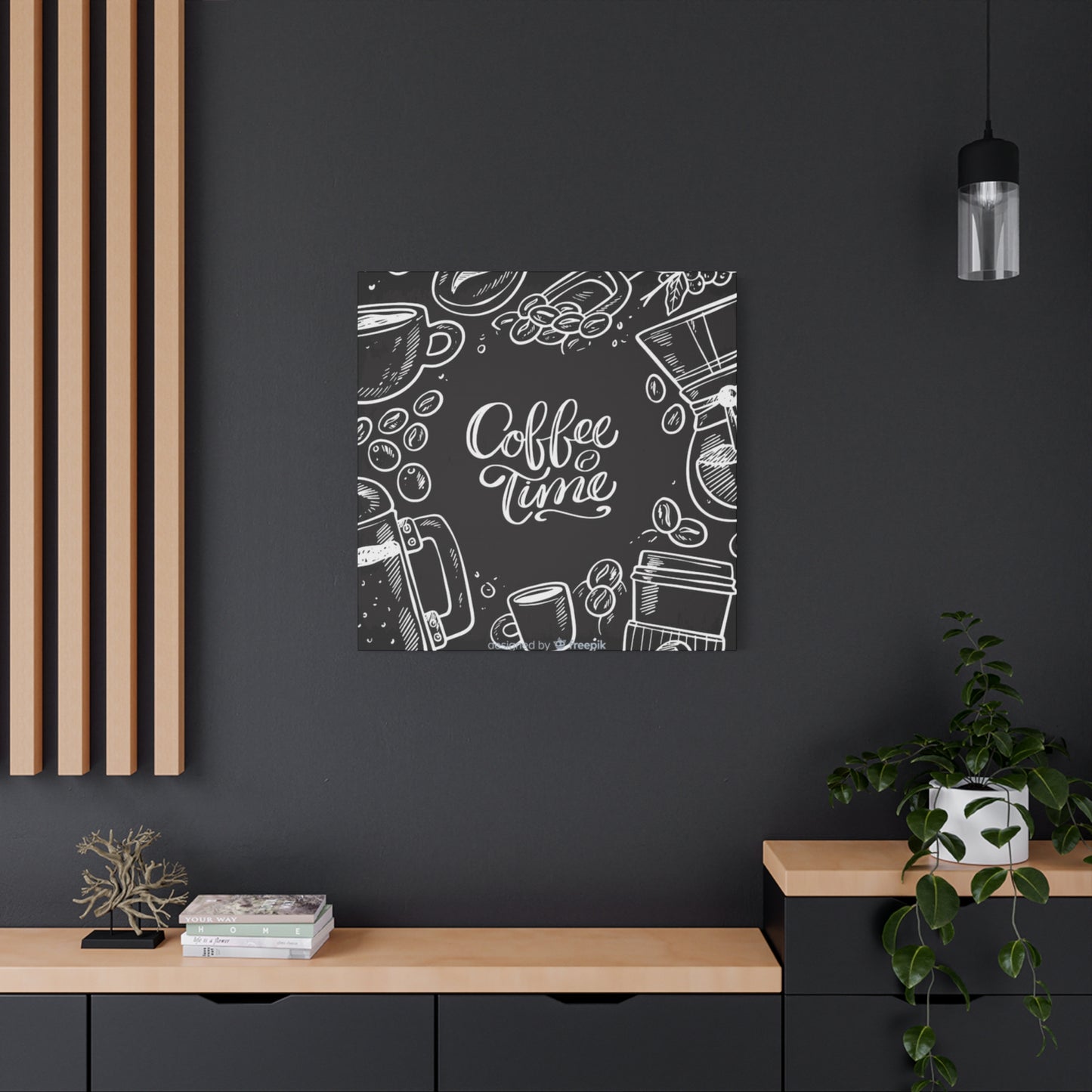 Coffee Time Chalkboard Wall Art & Canvas Prints