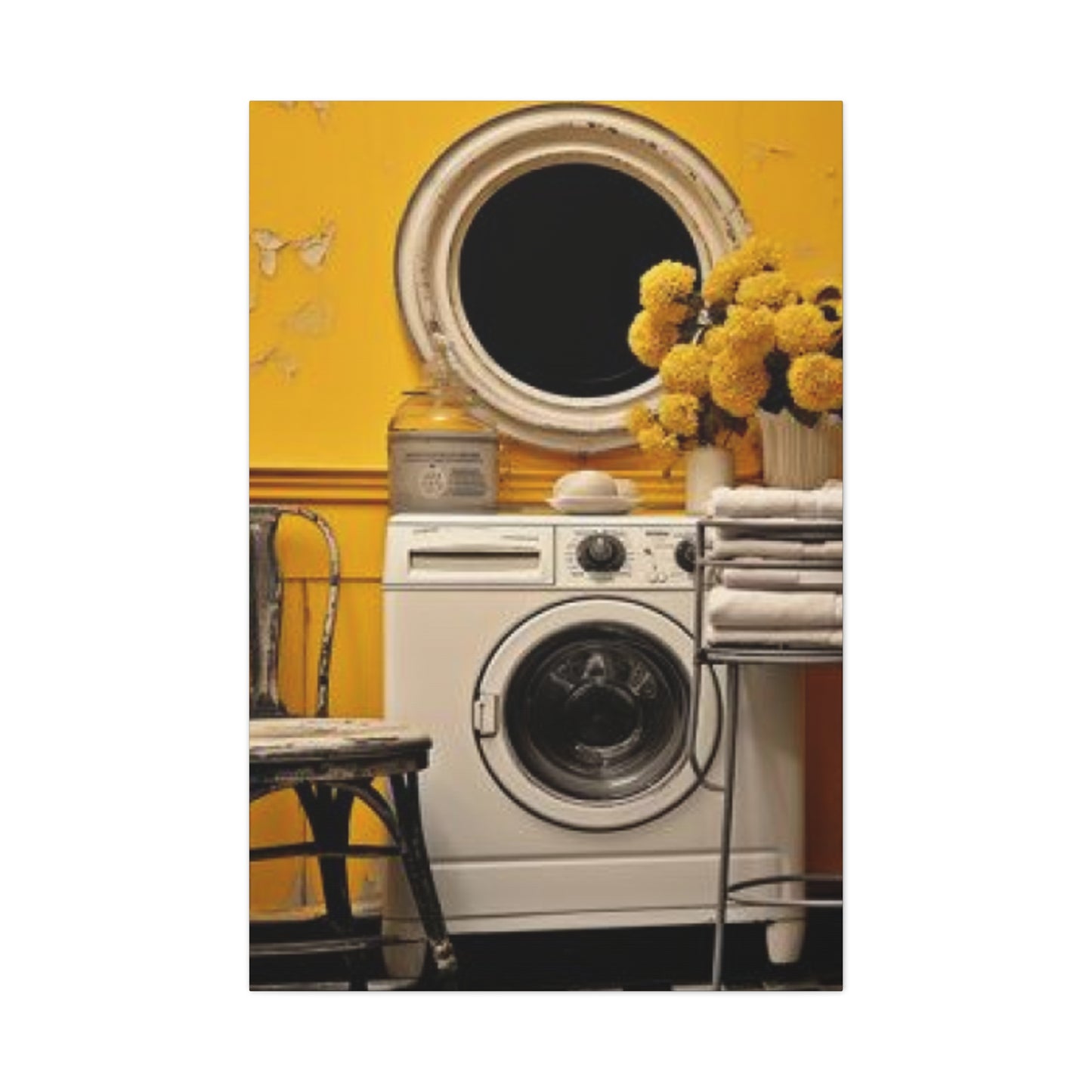 Washer in Beautiful Laundry room Wall Art & Canvas Prints