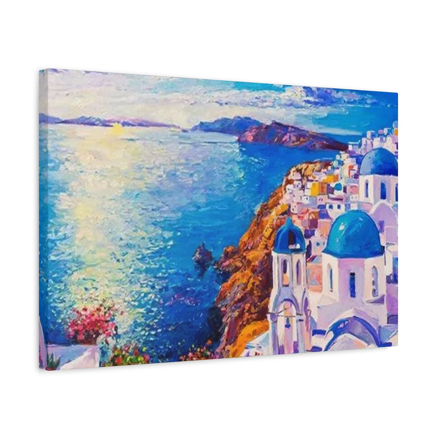 Greece Bird Eye View Wall Art & Canvas Prints