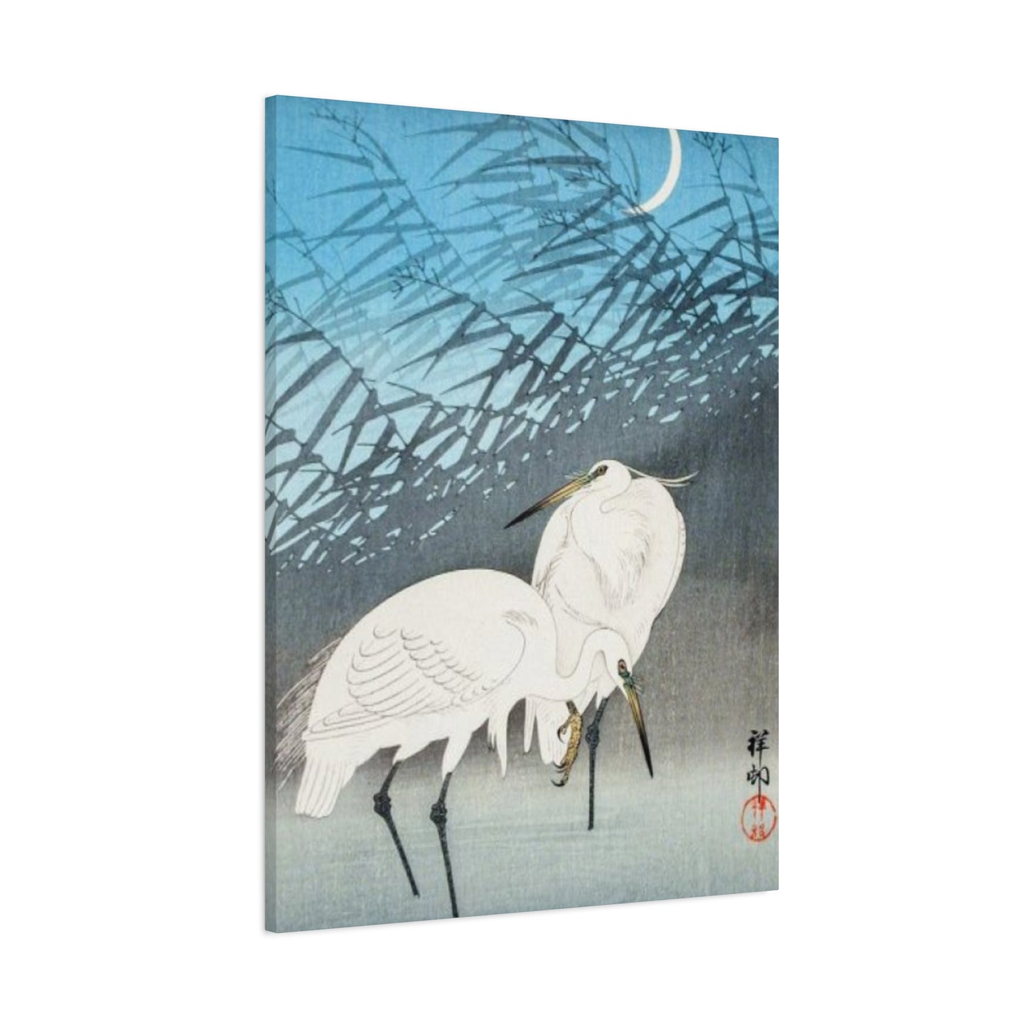 Herons & Moon Wall Art & Canvas Prints