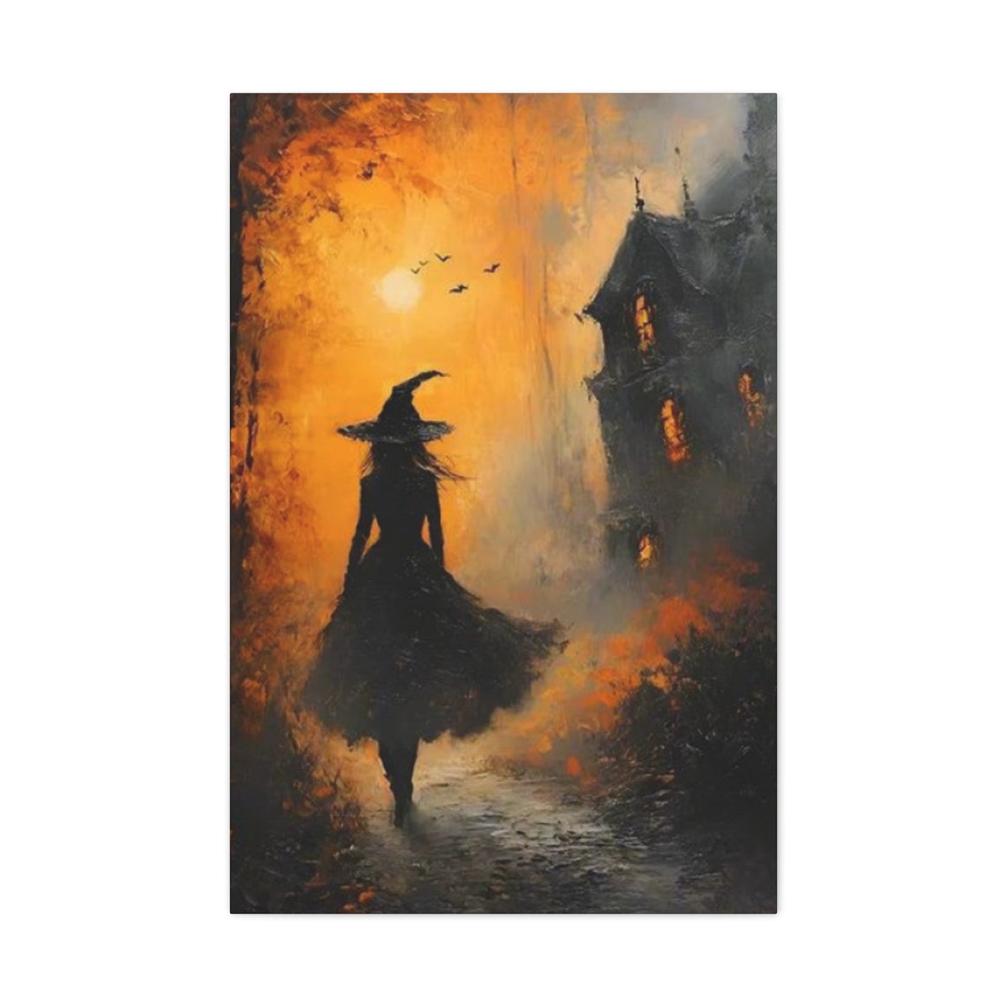 Halloween Scary Painting Wall Art & Canvas Prints