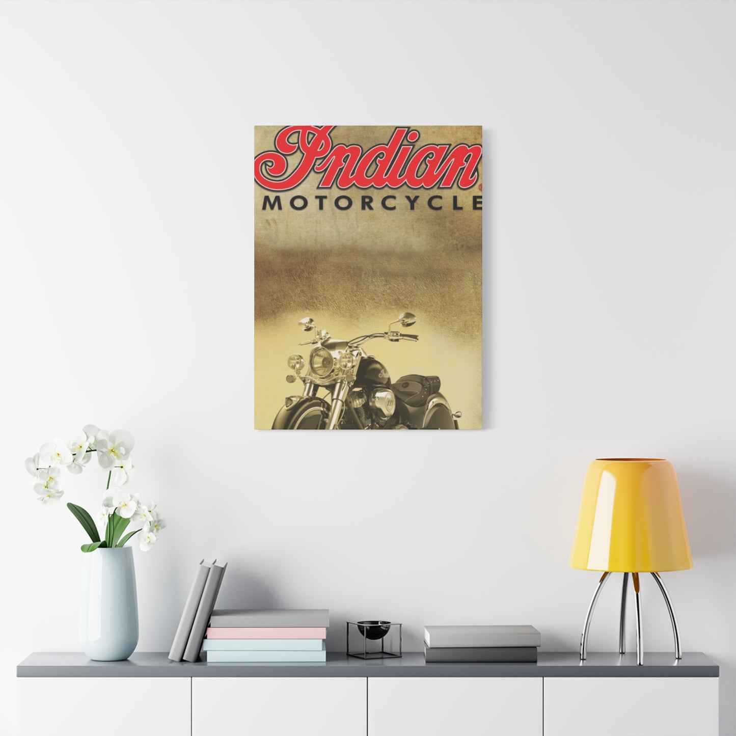 Classic Indian Poster Motorcycle Wall Art & Canvas Prints