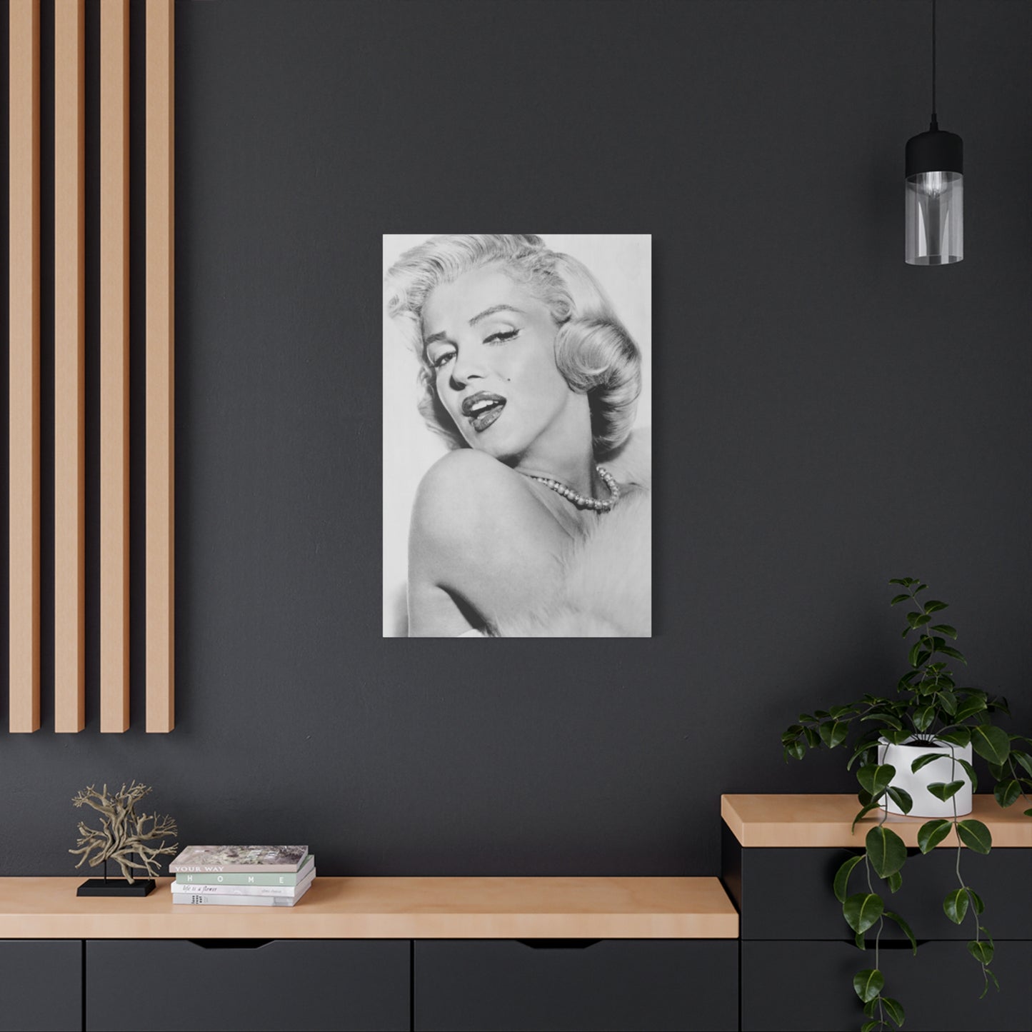 Monochrome Beautiful Marilyn Monroe Wall Art & Canvas Prints