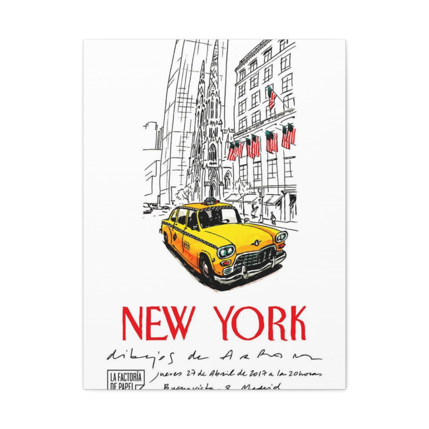 Yellow Taxi Of New York City Wall Art & Canvas Prints