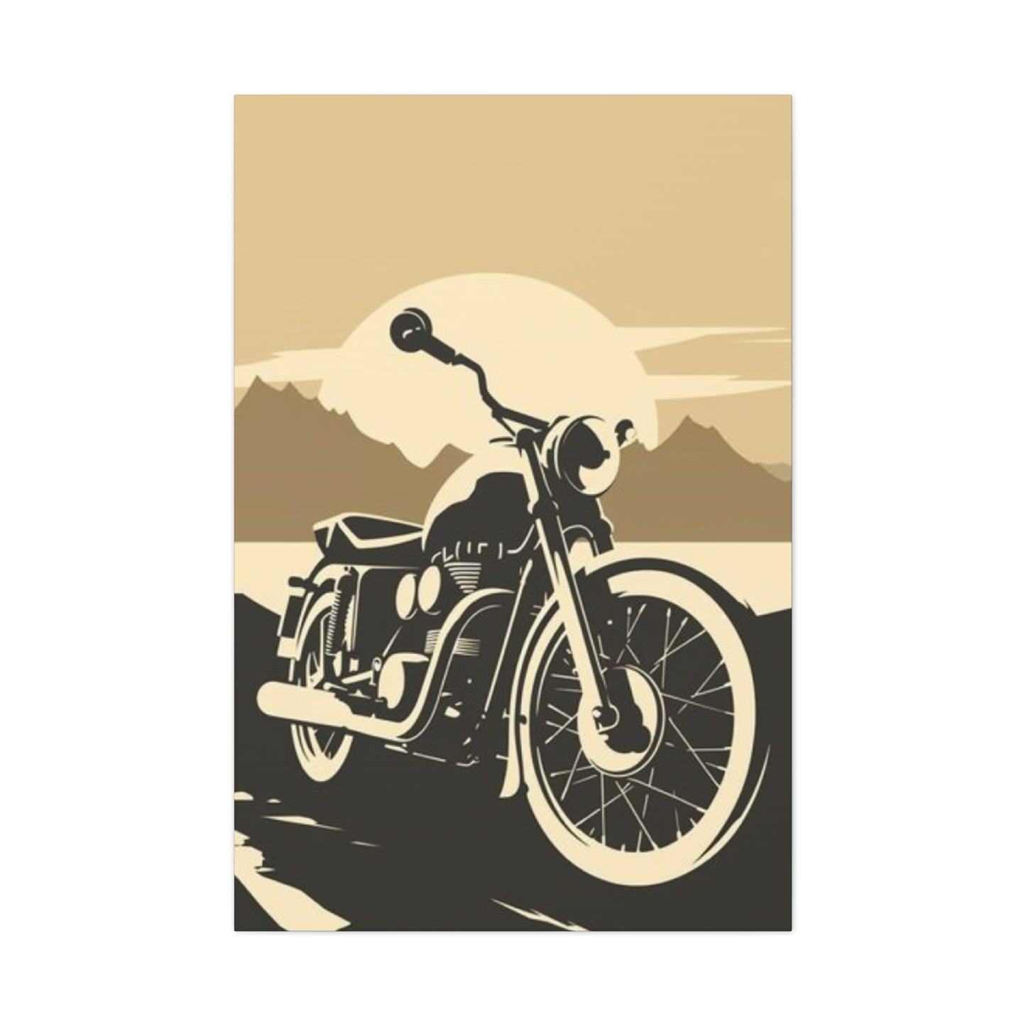 Classic Bike Poster Motorcycle Wall Art & Canvas Prints