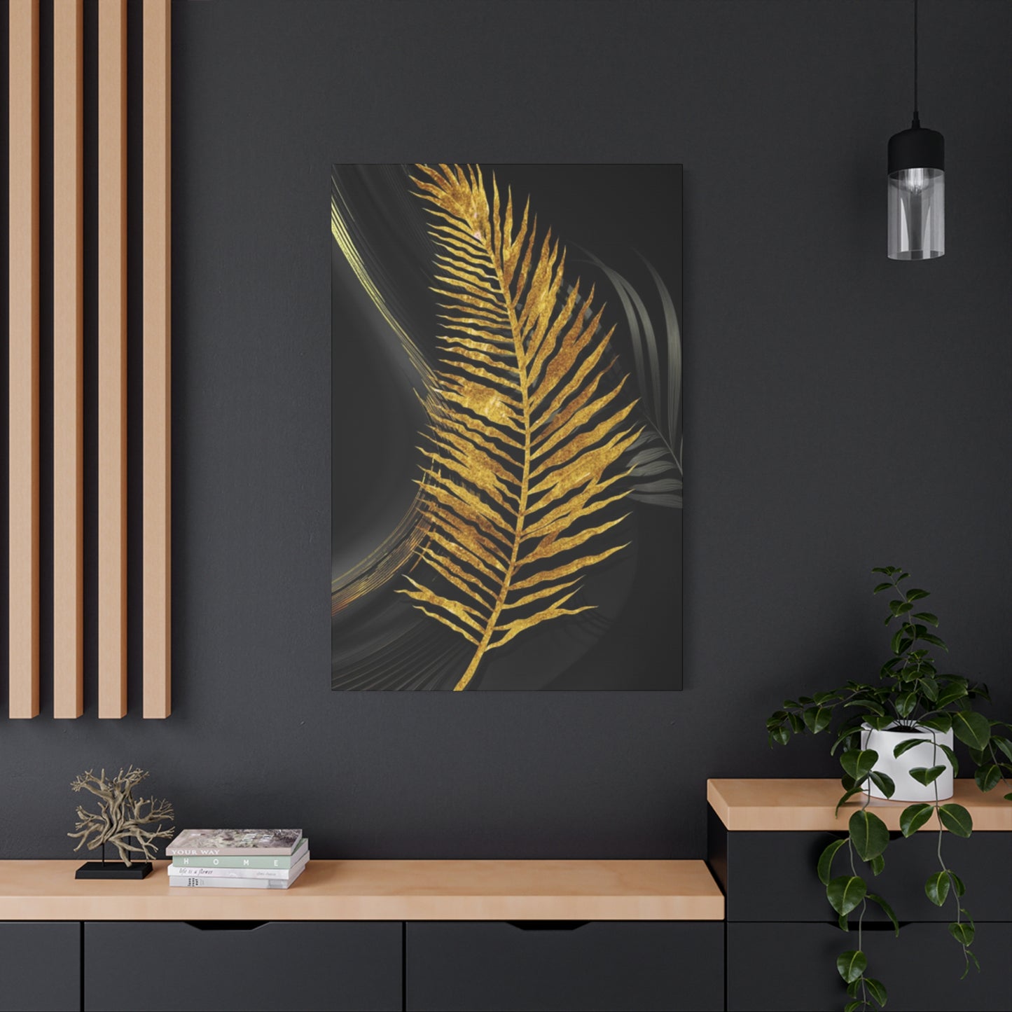 Golden Leaf Art Wall Art & Canvas Prints