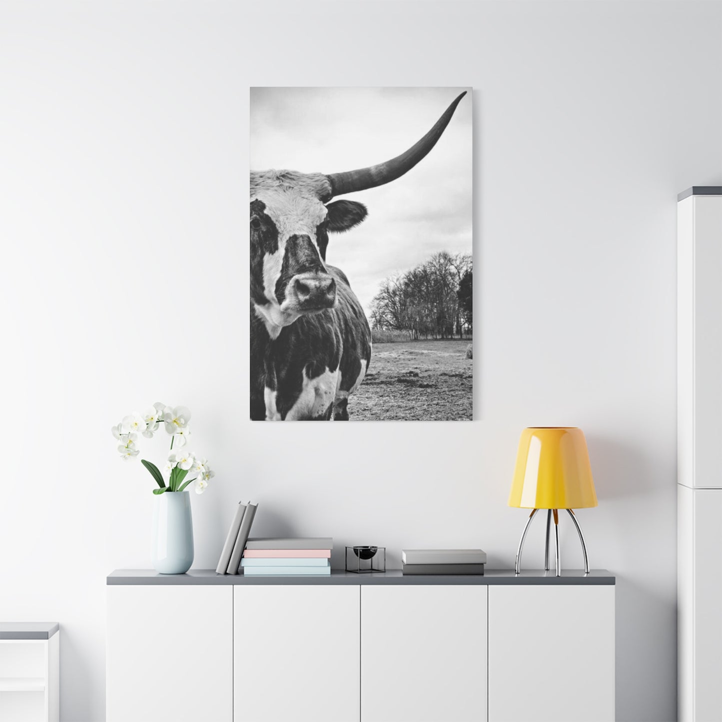 Wild Buffalo Longhorn Photos Wall Art & Canvas Prints