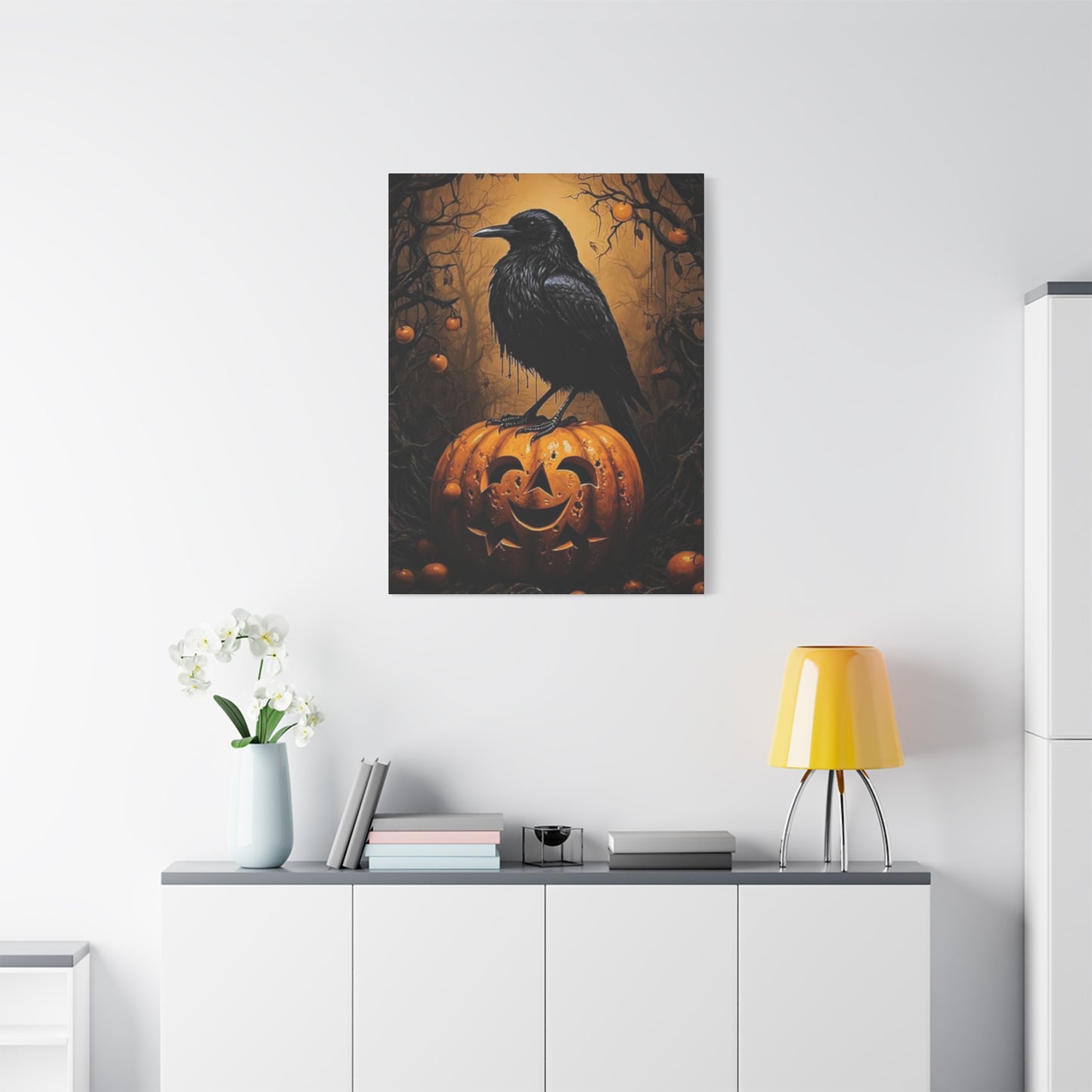 Scary Crow Wall Art & Canvas Prints