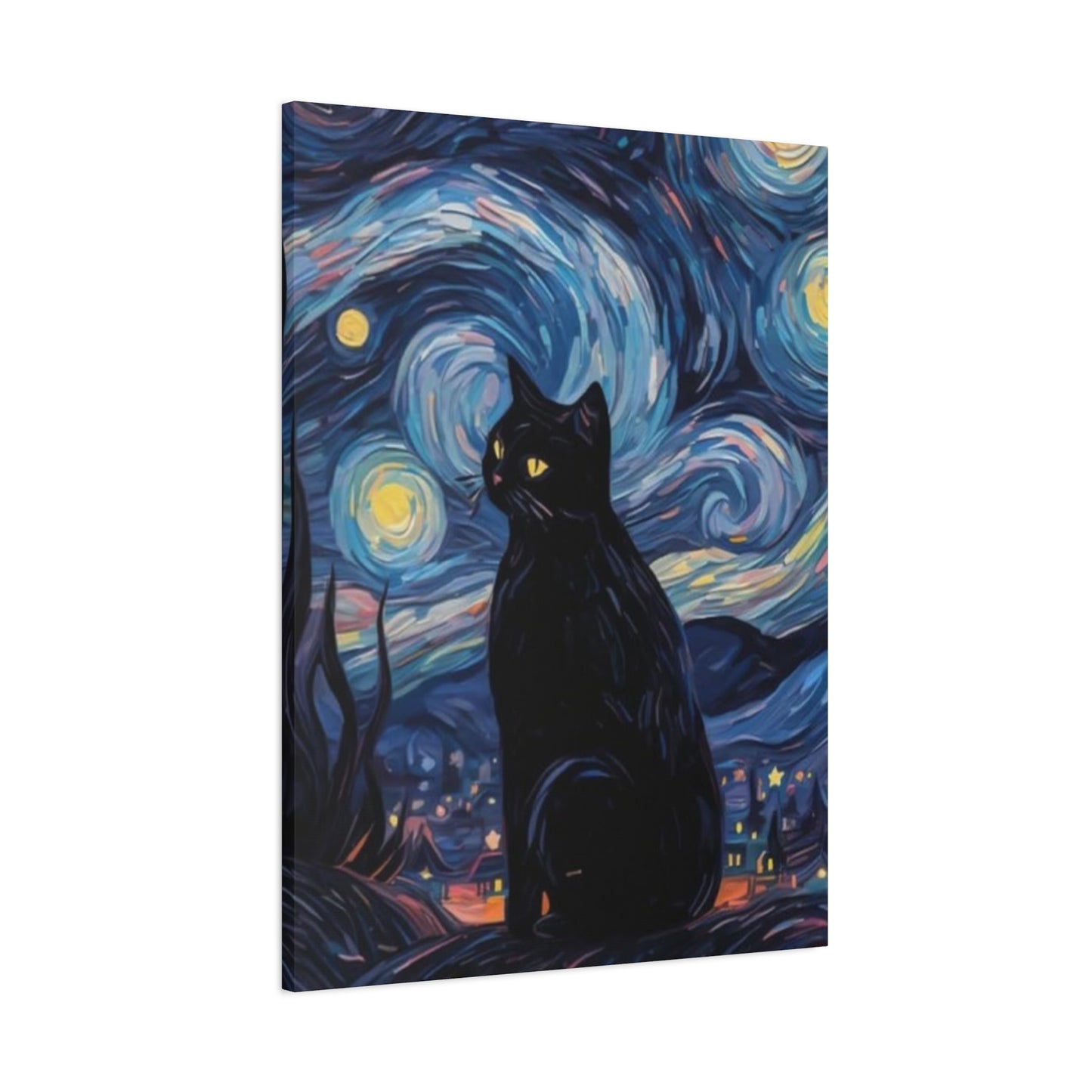 Black Cat Vincent Van Gogh Abstract Modernism Wall Art & Canvas Prints