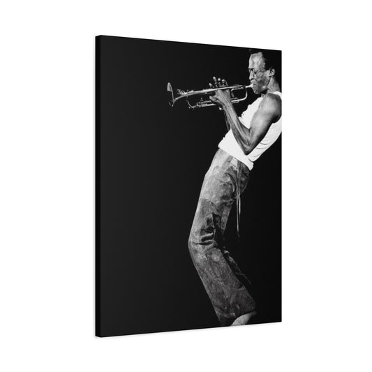 Black And White Jazz Instrument Artist Wall Art & Canvas Prints