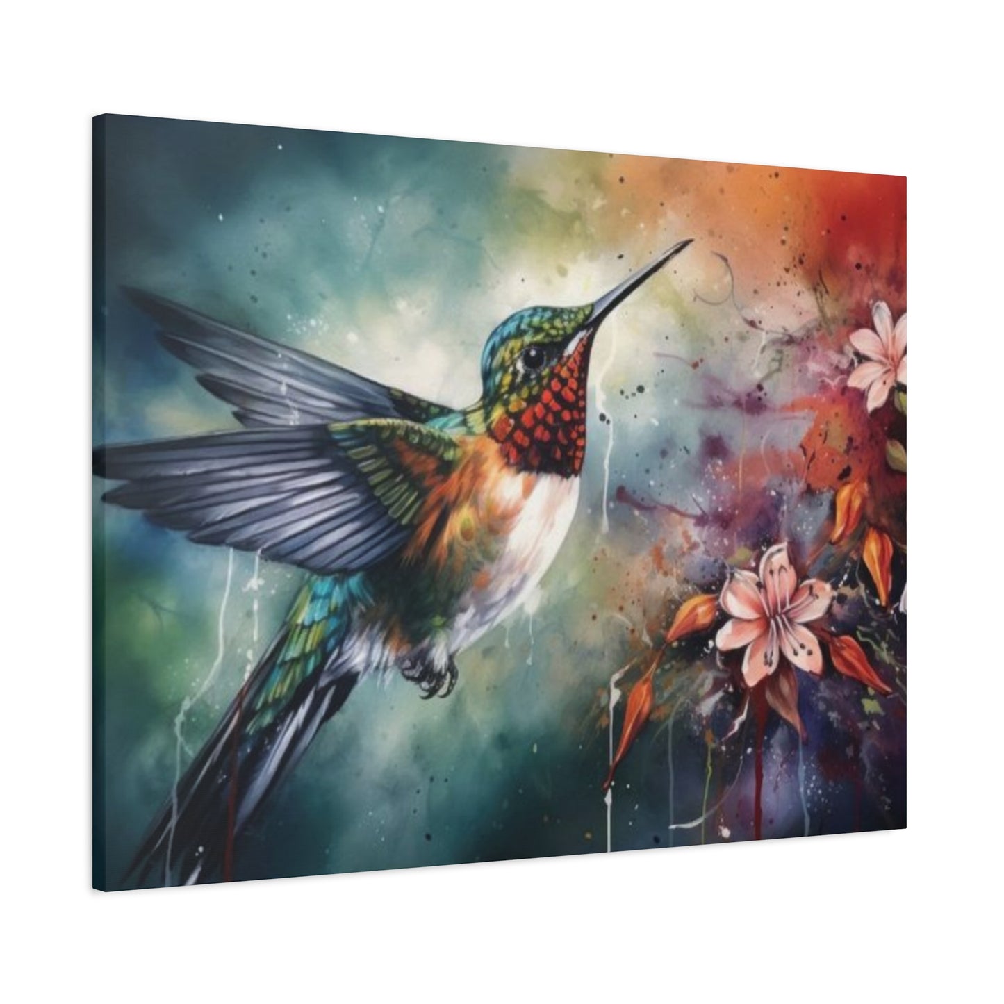 Beautiful Humming Bird Painting Wall Art & Canvas Prints