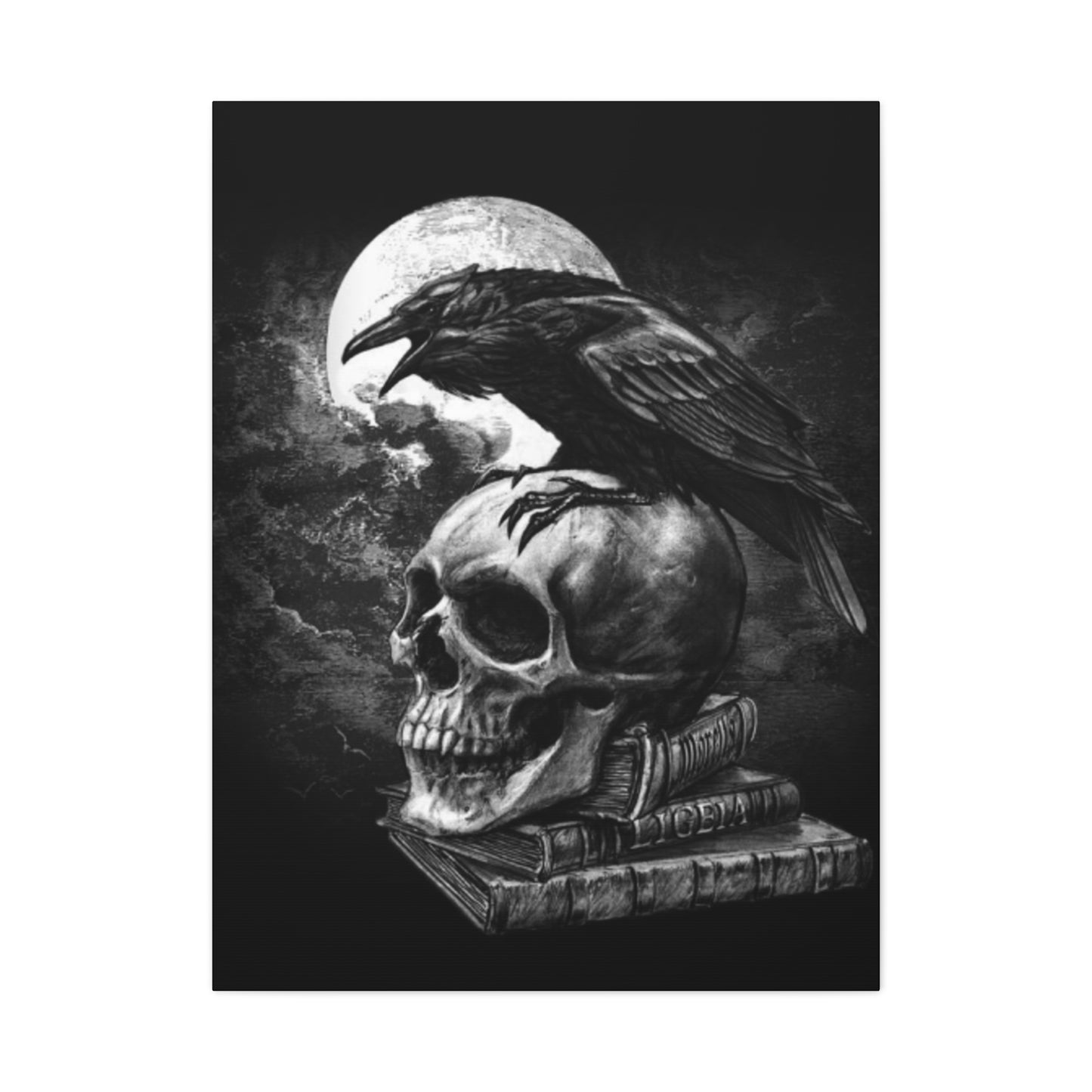 Scary Crow Skull Wall Art & Canvas Prints