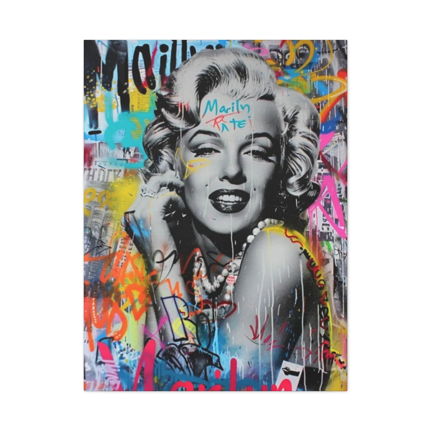 Marilyn Monroe Abstract Drawing Wall Art & Canvas Prints