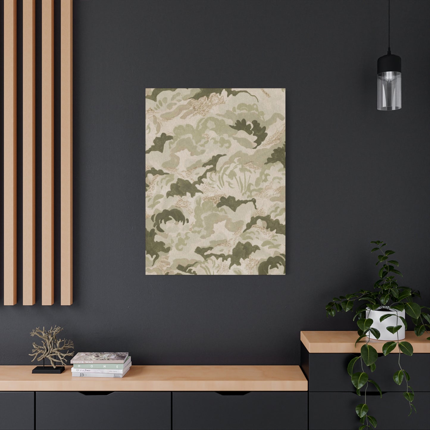 Olive Green Texture Patterns Wall Art & Canvas Prints