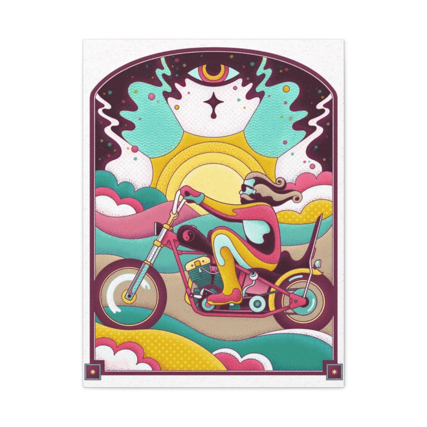 Bomber Bike Poster Motorcycle Wall Art & Canvas Prints