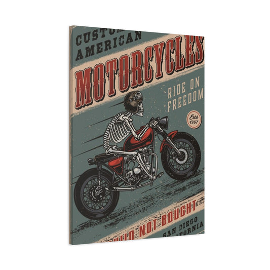 Bike Building Poster Motorcycle Wall Art & Canvas Prints