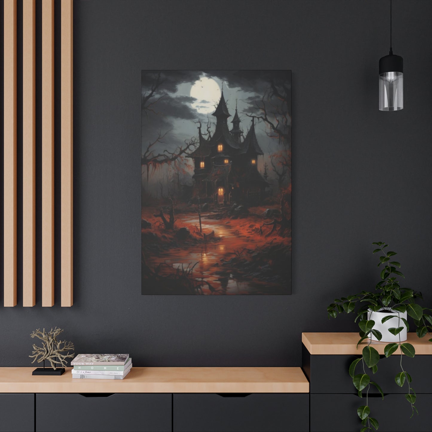 Halloween Home Painting Wall Art & Canvas Prints