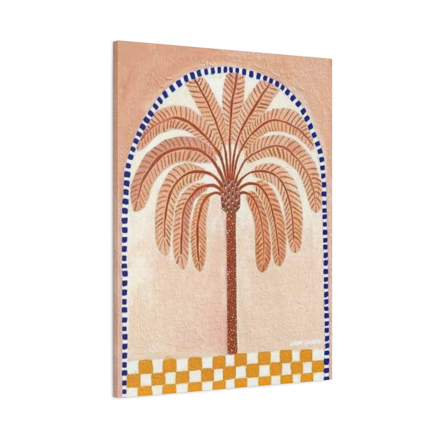 Palm Tree In Egyptian Architecture Wall Art & Canvas Prints